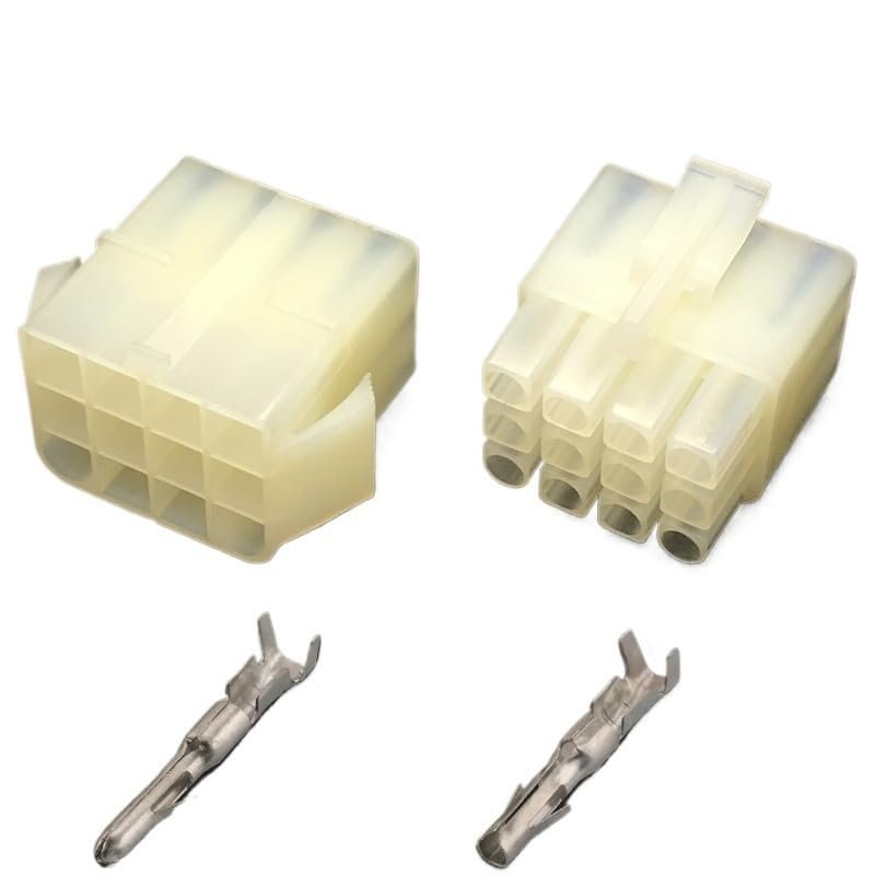 1Set Automotive 6.2mm Connector Docking Plug 2p3p4p6p9p12p Electrical High Current Cable Socket Sheath(12p,5sets)
