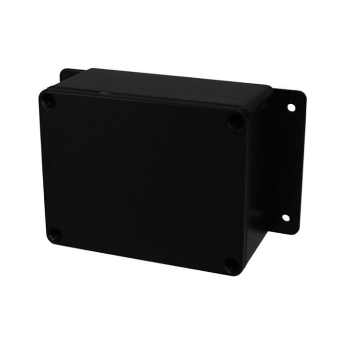 AN-2804-AB,Wall Mount Panel Enclosures Aluminum Enclosure with Mounting Flanges Black (4.5 X 3.5 X 2.2 in)