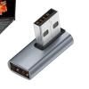 90 Degree USB Adapter  USB3.0 Aluminum Male Female, 10Gbps Speed Connector | Perfect for Computer Ports, Tablet Connections, Console Accessories, Media Devices, Tight Spaces Cable Management view 1