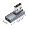 90 Degree USB Adapter  USB3.0 Aluminum Male Female, 10Gbps Speed Connector | Perfect for Computer Ports, Tablet Connections, Console Accessories, Media Devices, Tight Spaces Cable Management view 4