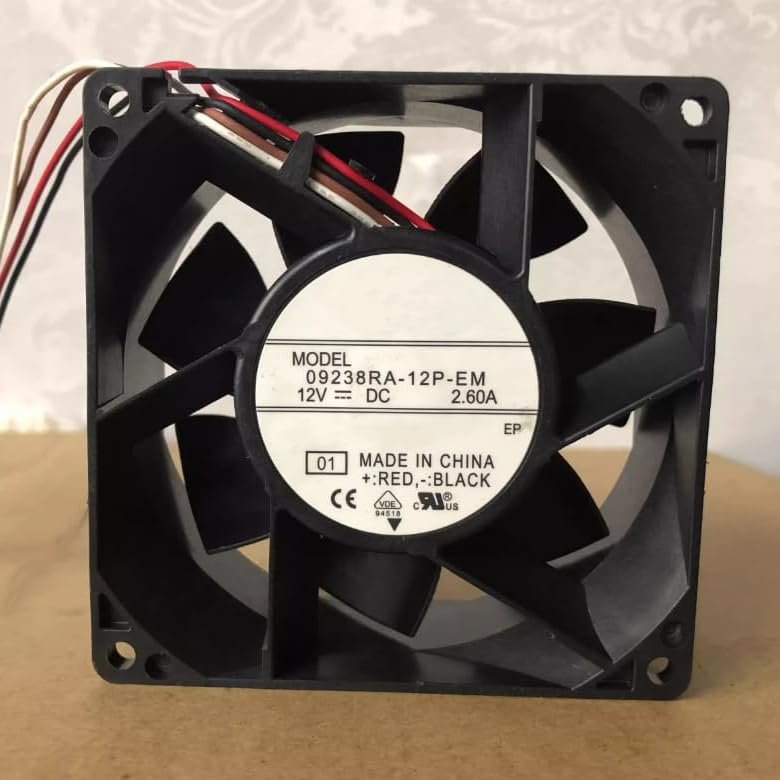09238RA-12P-EM DC 12V 2.60A 90x90x38mm 4-Wire Cooling Fan