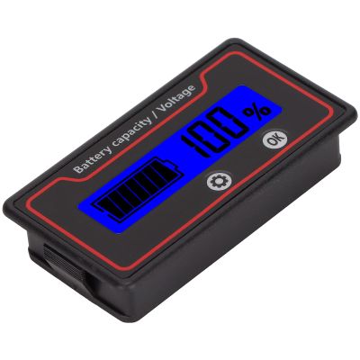 Estink Meter, Batry Sr LCD Display, Batry Mer with Custom Display and Multi Purpose, for Electric Vehicle Packs Outdoor Emergency Equipment 9-120V ()