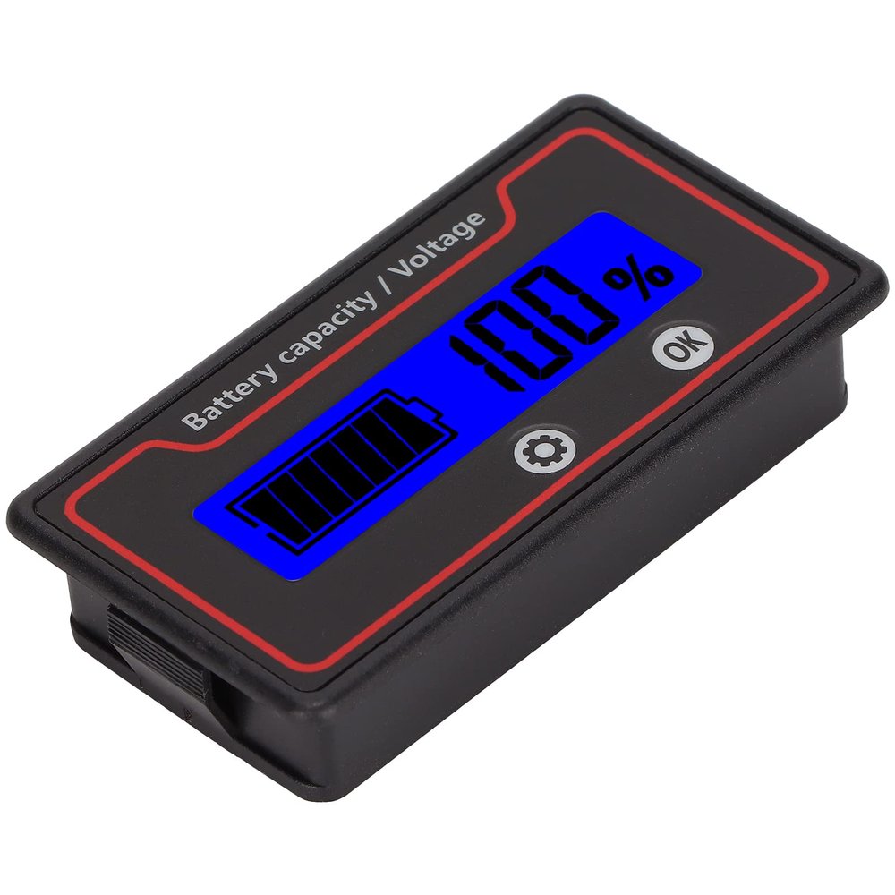 Estink Meter, Batry Sr LCD Display, Batry Mer with Custom Display and Multi Purpose, for Electric Vehicle Packs Outdoor Emergency Equipment 9-120V ()