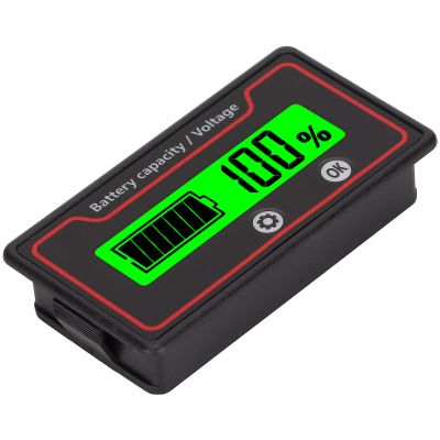 Estink Meter, 12 Batry Indicator LCD Display, Batry Sr for Useld Batries with Custom Display and Multi Purpose, for Electric Vehicle Packs Outdoor Emergency Equipment 9-120V (Green)