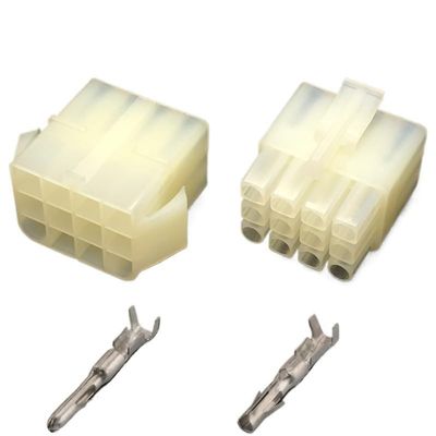 1Set Automotive 6.2mm Connector Docking Plug 2p3p4p6p9p12p Electrical High Current Cable Socket Sheath(12p,1sets)