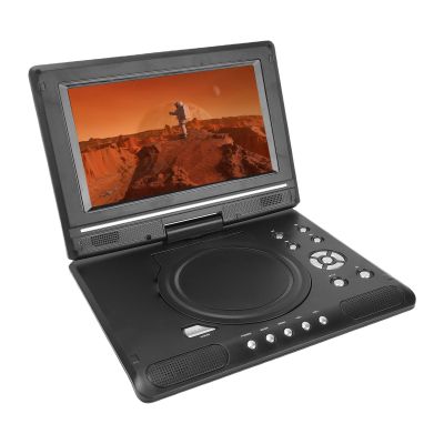 Diyeeni 9.8" Portable DVD Player with Swivel HD Screen, Dual Speakers, Remote Control, Support USB/SD Card/Sync TV and Multiple Disc Formats, Black (DiyeeniNGzz-13)