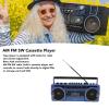 Qudinip Retro Cassette Player, Built in Stereo Speakers with AM FM SW Radio and USB Port, for Wireless Streaming and MP3 Conversion (US Plug) view 4
