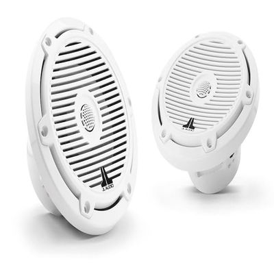 JL Audio M3 Series 6.5" Marine Coaxial Speakers w/Gloss White Classic Grilles - M3-650X-C-Gw [010-03060-00]