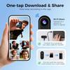 4K Thumb Action Camera, New Ultra Wide Angle Wearable Body Adventure Action Cameras with Audio, Night Vision, Mount Anywhere, for Vlogging, Cycling, Diving, Skiing (4k Black,128G) view 4