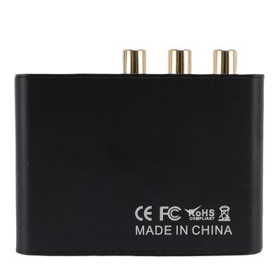 ASHATA HDMI Extractor 4K 60Hz, 192KHz HDMI Adapter Converter Splitter to Optical TOSLINK SPDIF L R Coaxial and Analog 3.5mm Stereo for Soundbar HDTV Speaker Amplifier Headphones