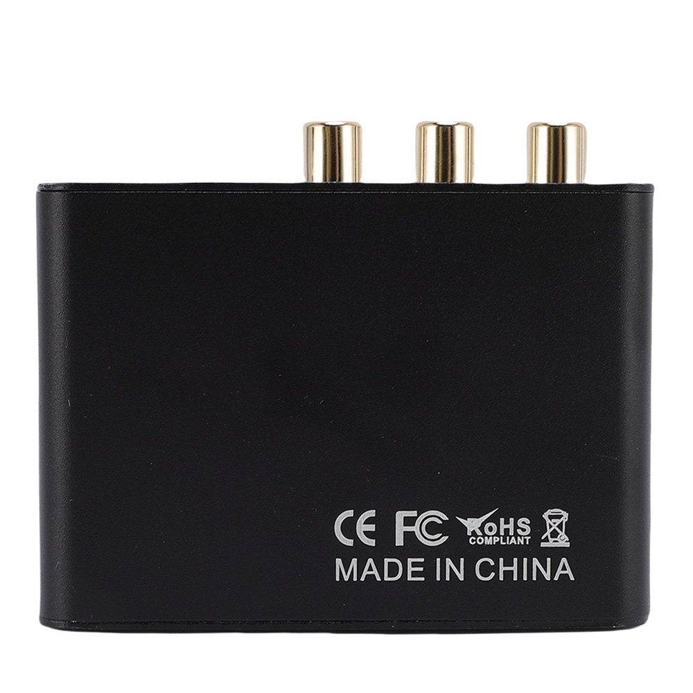 ASHATA HDMI Extractor 4K 60Hz, 192KHz HDMI Adapter Converter Splitter to Optical TOSLINK SPDIF L R Coaxial and Analog 3.5mm Stereo for Soundbar HDTV Speaker Amplifier Headphones