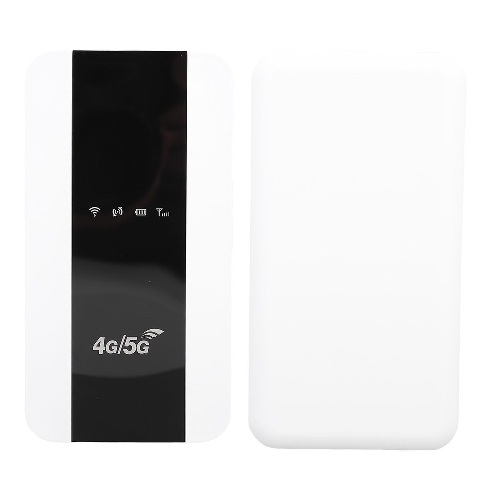 FAUOSWUK 4G 5G WiFi Hotspot, Portable Travel Router with SIM Card Slot for Smartphones Tablets Laptops, Supports 150Mbps Download 10 Device Connectivity (US Version)