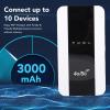FAUOSWUK 4G 5G WiFi Hotspot, Portable Travel Router with SIM Card Slot for Smartphones Tablets Laptops, Supports 150Mbps Download 10 Device Connectivity (US Version) view 4