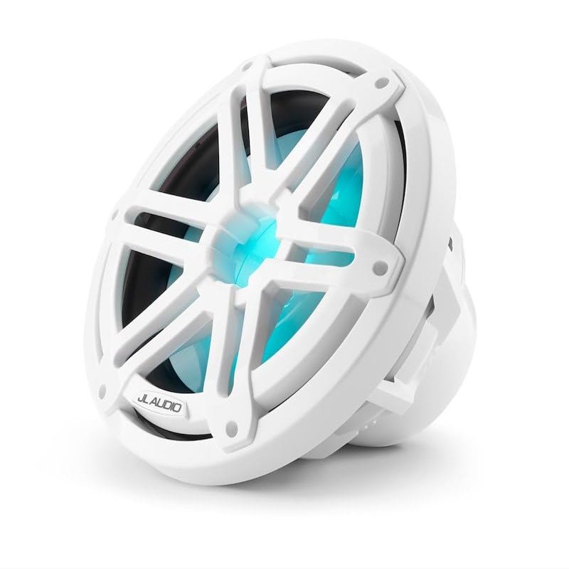 JL Audio M3 10" Marine Subwoofer w/Gloss White Sport Grille RGB LED Lighting - M3-10IB-S-Gw-i-4 [010-03265-00]