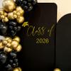 Eurteka Class of 2026 Golden Decal - Graduation Party Decoration, Balloon Arch Stickers, Congrats Grad Party Class of 2026 Event Planner DecalPhoto Props view 4