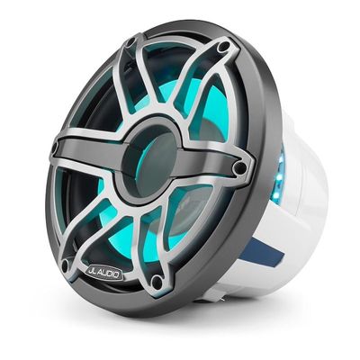 JL Audio M6 10" Marine Infinite-Baffle Subwoofer w/Titanium Sport Grille Transflective LED Lighting - M6-10IB-S-GmTi-i-4 [010-03087-00]