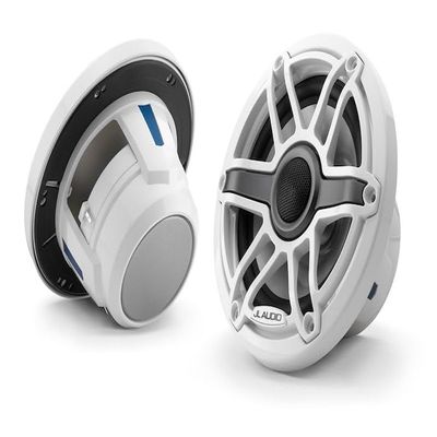 JL Audio M6 Series 6.5" Marine Coaxial Speakers w/Gloss White Sport Grille - M6-650X-S-GwGw [010-03090-00]