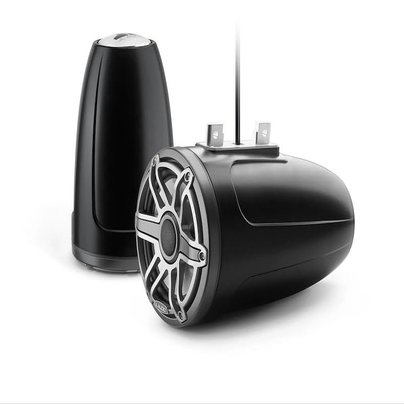 JL Audio M6 Series 7.7" Enclosed Tower Coaxial System w/Titanium Sport Grille - M6-770ETXv3-Sb-S-GmTi [010-03279-00]