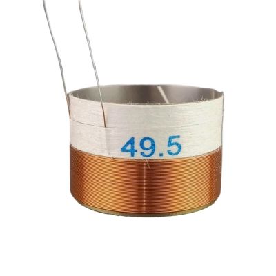 1pcs 49.5mm Bass Voice Coil Two Layers Titanium Skeleton 8OHM for 8" 10" inch Woofer Speaker Coil Accessories