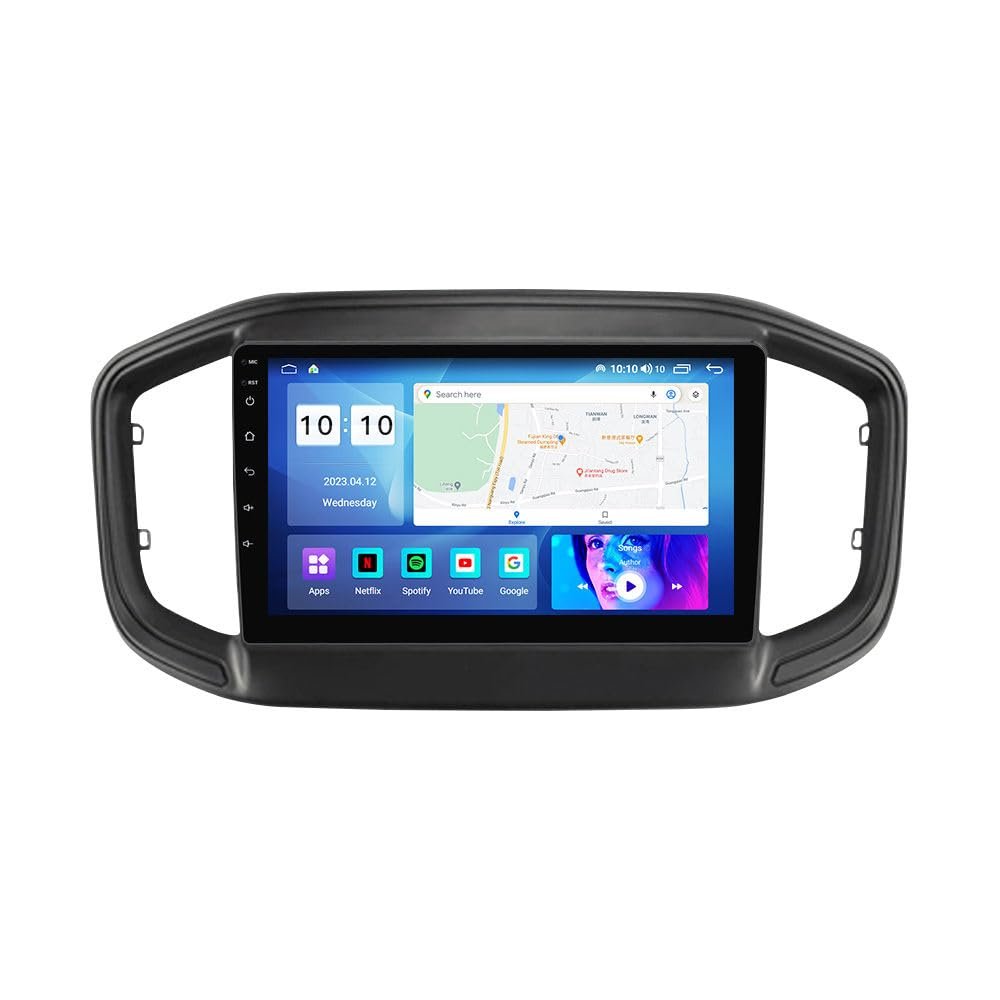 Android Car Stereo for Fiat Strada 2020-2021,9 inch IPS Touchscreen with Upgrade Wireless CarPlay & Android Auto,WiFi/GPS,Support SWC and Subwoofer,4-Core 2G+32G