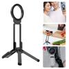 Dual Magnetic Phone Tripod,Foldable Double Magnet Mount Pocket Cell Phone Stand 180Rotating,1/4" Screw Tripod Mount Compatible with iPhone 17 16 15 14 13 Pro Max Plus Gym Magsafe Stand (Black) view 3