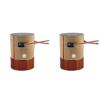 2PCS Bass Voice Coil 25.5MM Speaker Bass Woofer Voice Coil 4ohm Pure Copper Wire Two-Layer White Aluminum Speaker Repair Part view 1