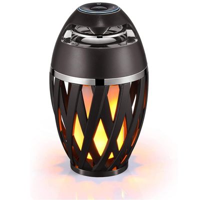 JinXiHua Led Flame Speaker Bluetooth Speakers,Dancing Flames Outdoor Indoor Portable Bluetooth Speaker &Torch Atmosphere Light for Patio Porch Garden Home Backyard Decoration 2pack