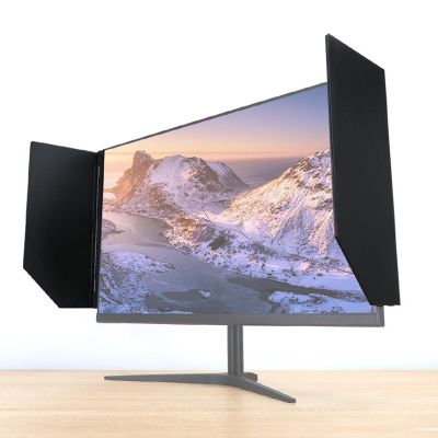 CAOJS Anti-Glare Computer Monitor Sunshade, Desktop Computer Screen Sunhood with 24-27inch Adjustable, 180 Adjustment Angle, Protect Privacy, Enhance Focus & Comfort, for Office, Playing Games