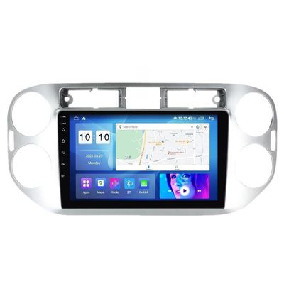 Android Car Stereo for Volkswagen Tiguan 2010-2015 Silver,9 inch IPS Touchscreen with Upgrade Wireless CarPlay & Android Auto,WiFi/GPS,Support SWC and Subwoofer,8-Core 8G+256G