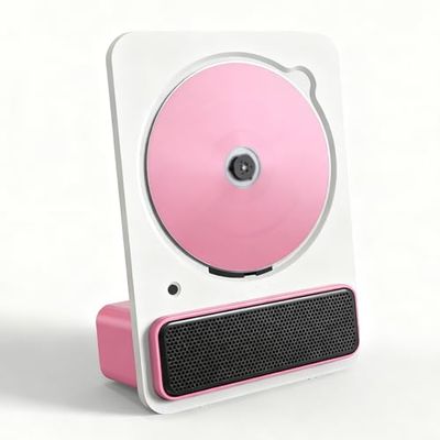 Bluetooth Portable CD Player with Remote Control - Desktop CD Player with Built-in Speaker & AUX for Home, Bedroom, Kitchen, Living Room - Easy-to-Use Music Player