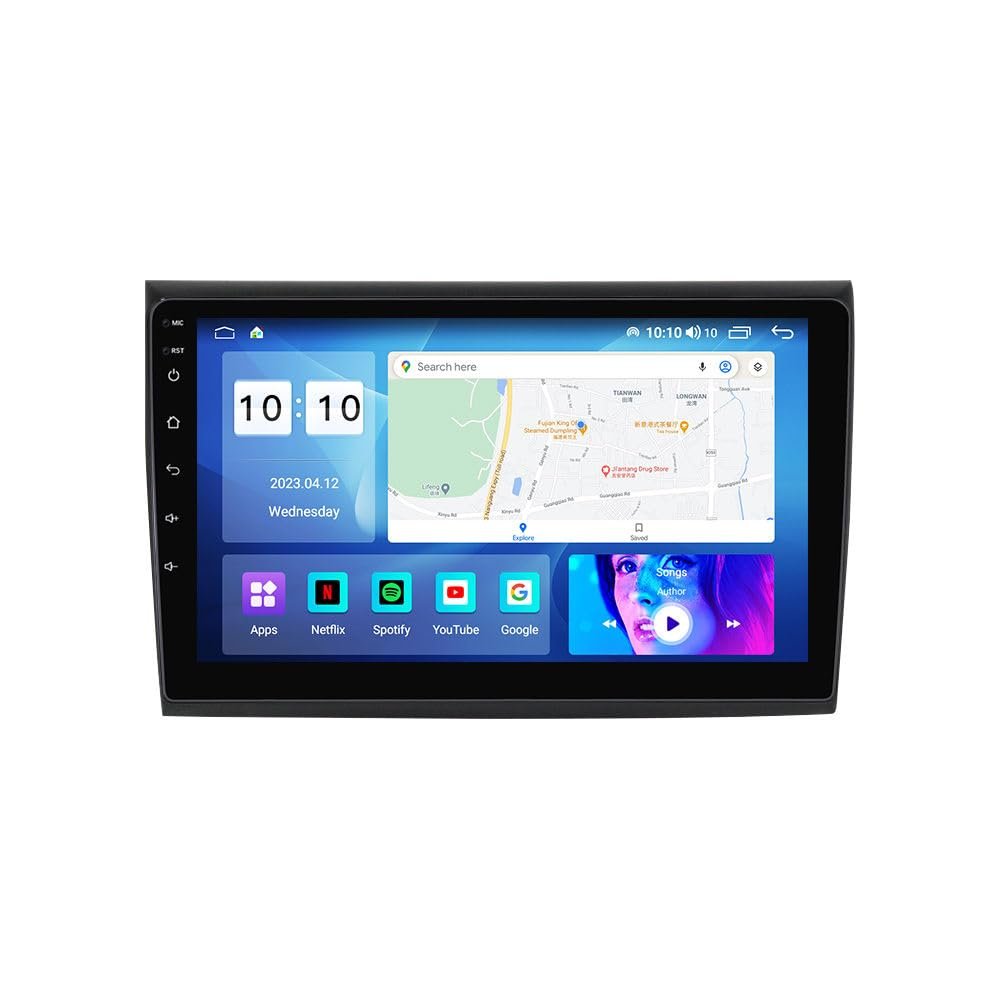 Android Car Stereo for Fiat Bravo 2007-2012,9 inch IPS Touchscreen with Upgrade Wireless CarPlay & Android Auto,WiFi/GPS,Support SWC and Subwoofer,4-Core 2G+32G