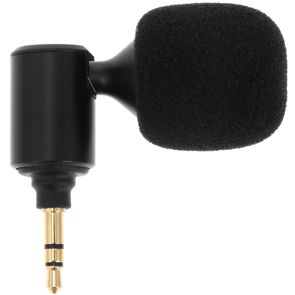 GALPADA Bendable 3.5Mm Straight Head Laptop Microphone Stereo Recording Mic for Live Streaming and Mobile Phone Voice Capture