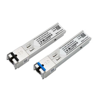 10G SFP+ Module SC 1270/1330nm Single Mode 0-20KM Fiber Optic Transceiver Module Compatible with Switch