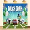 10X7ft Fabric Touch Down Backdrop Game Time Football Rugby Sports Theme Background Sports Birthday Party Decorations Photo Props view 1