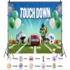 10X7ft Fabric Touch Down Backdrop Game Time Football Rugby Sports Theme Background Sports Birthday Party Decorations Photo Props view 2