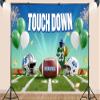 10X7ft Fabric Touch Down Backdrop Game Time Football Rugby Sports Theme Background Sports Birthday Party Decorations Photo Props view 3