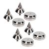 4 Set Speaker Shock Absorption Feet, Aluminum Alloy Height Adjustable M8 Speaker Spike Pad, Enhanced Sound Quality with Low Harmonic Vibration, Speaker Accessories for CD DVD Playe view 2
