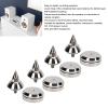 4 Set Speaker Shock Absorption Feet, Aluminum Alloy Height Adjustable M8 Speaker Spike Pad, Enhanced Sound Quality with Low Harmonic Vibration, Speaker Accessories for CD DVD Playe view 3