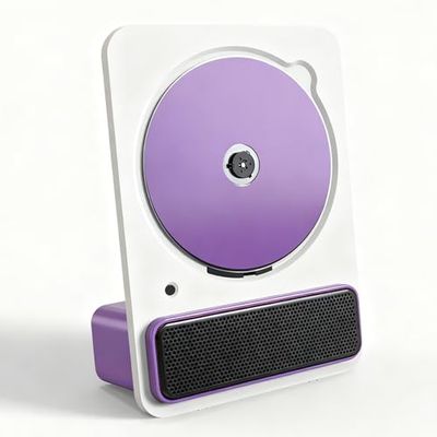 Bluetooth Portable CD Player with Remote Control - Desktop CD Player with Built-in Speaker & AUX for Home, Bedroom, Kitchen, Living Room - Music Playback & Easy Connectivity