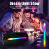 ABEAUROOSE Portable Bluetooth Speaker with Colorful Flashing Lights, Outdoor Wireless Speaker Suitable for Party, Home, Travel (Black) view 4