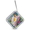 LOKLNEYK Cute Little Butterfly DVD Case Large Storage Disc Wallet Bag Portable Zipper CD Case Holder CD Organizer Wallet 48 Capacity Hard Plastic DVD Cases for Car Home Travel view 3