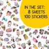 100Pcs Boba Stickers  Cute Bubble Tea Vinyl Waterproof Kawaii Drink Stickers for Boba Lovers, Foodie Fans, Water Bottles, Laptop, Scrapbook, Journals view 2