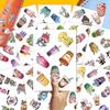 100Pcs Boba Stickers  Cute Bubble Tea Vinyl Waterproof Kawaii Drink Stickers for Boba Lovers, Foodie Fans, Water Bottles, Laptop, Scrapbook, Journals view 3