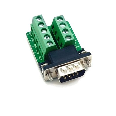 Auspix DB9 solderless Head RS232 Adapter Male and Female Head 232 Serial Port Adapter Terminal DB9 solderless Serial Port 485 Without Shell(Female Head+Fixing Screw)