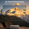 Built-in Google TV/4.5Ultra LCDXENPONAD 4K Smart Projector ,Outdoor Movie Projector with Auto Focus , Dolby Audio, Portable 1080P Projector for Home Theater& Video and Image Use. (H7 Google Play) view 3