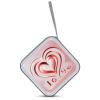 LOKLNEYK Love Heart DVD Case Large Storage Disc Wallet Bag Portable Zipper CD Case Holder CD Organizer Wallet 48 Capacity Hard Plastic DVD Cases for Car Home Travel view 3