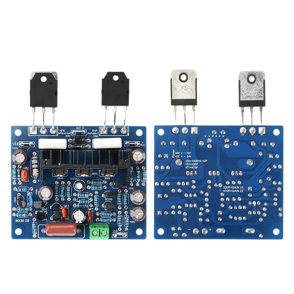 100W*2 Digital Sound Amplifier Board Dual Channel HiFi Stereo Audio Power Amplifiers AMP Module MX50 SE KTB817 KTD1047
