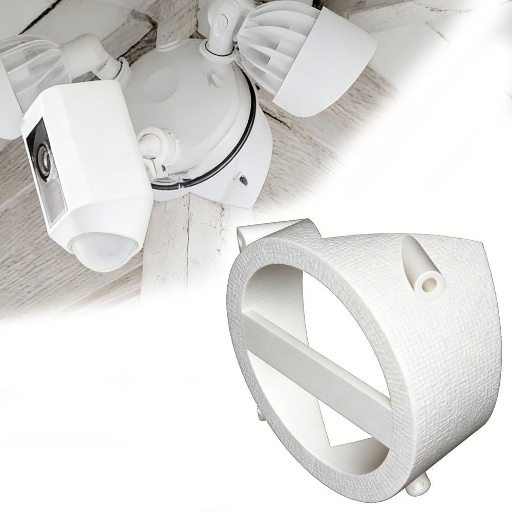 for Ring Floodlight Corner Mount, Corner Bracket Compatible with Ring Floodlight Cam, Wide Angle Wall Mount for Ring Security Camera