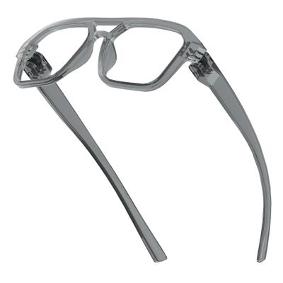 Eyekepper Pilot Blue Light Blocking Reading Glasses Metalless Screwless Spring Hinges Computer Readers Men Women Grey +1.75