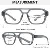 Eyekepper Pilot Blue Light Blocking Reading Glasses Metalless Screwless Spring Hinges Computer Readers Men Women Grey +1.75 view 3